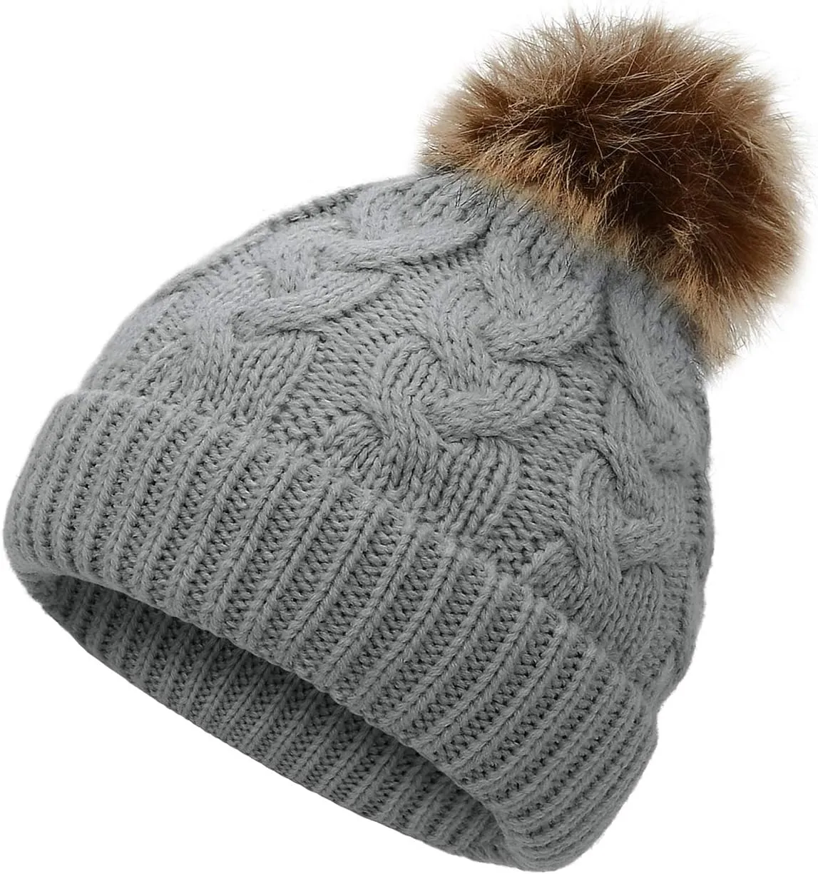American Trends Baby Girl Hats Infant Baby Beanie Winter Hat Pom Pom Warm Toddler Boys Beanies Kids Cap