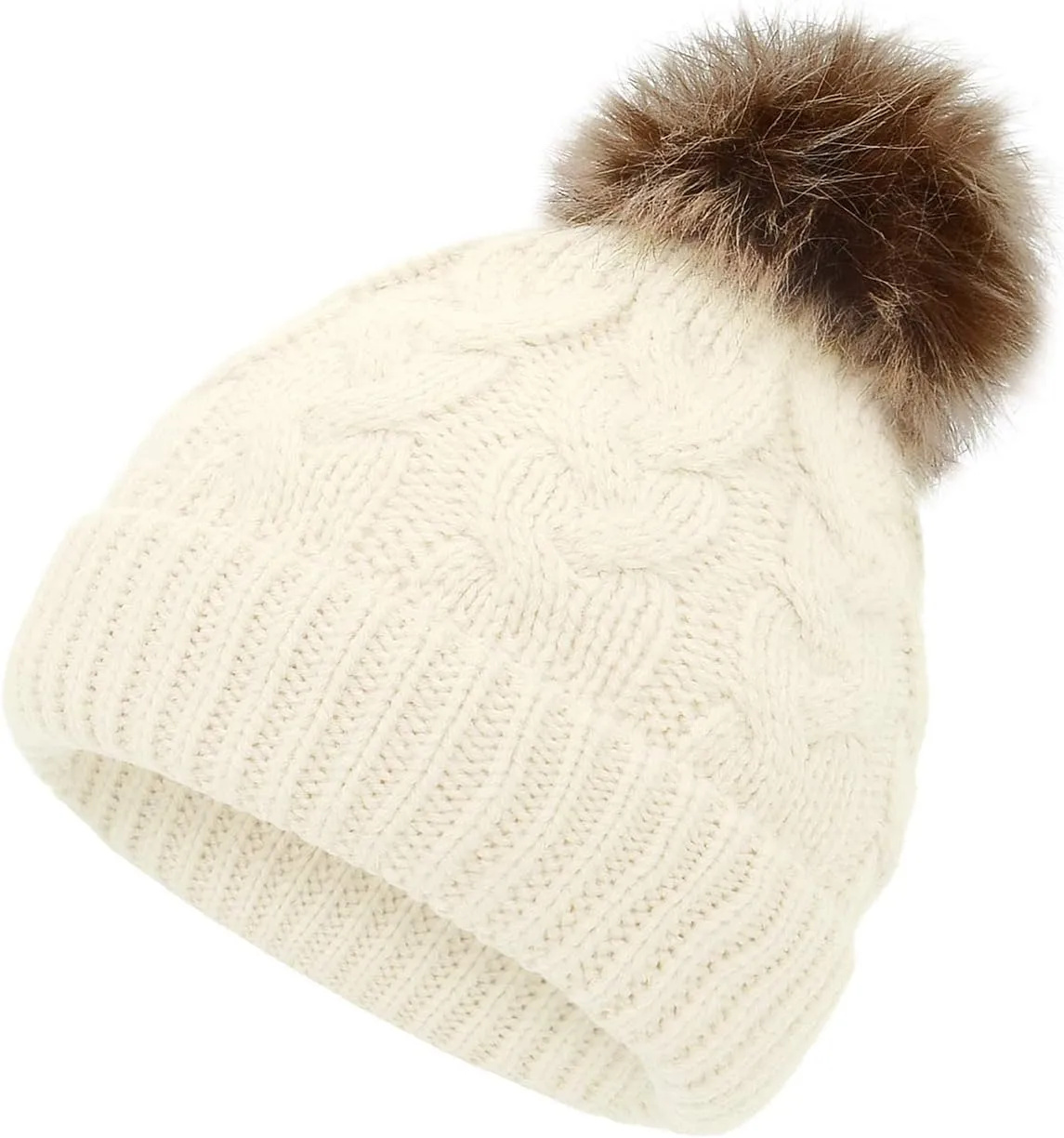 American Trends Baby Girl Hats Infant Baby Beanie Winter Hat Pom Pom Warm Toddler Boys Beanies Kids Cap