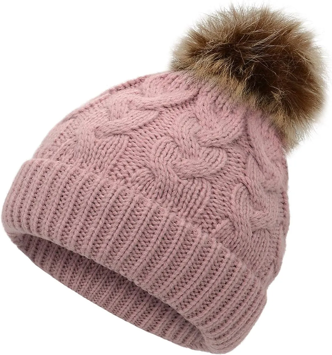 American Trends Baby Girl Hats Infant Baby Beanie Winter Hat Pom Pom Warm Toddler Boys Beanies Kids Cap
