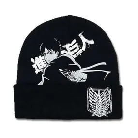 Attack on Titan - Eren Jaeger Scout Regiment Beanie Hat (Black) - Great Eastern