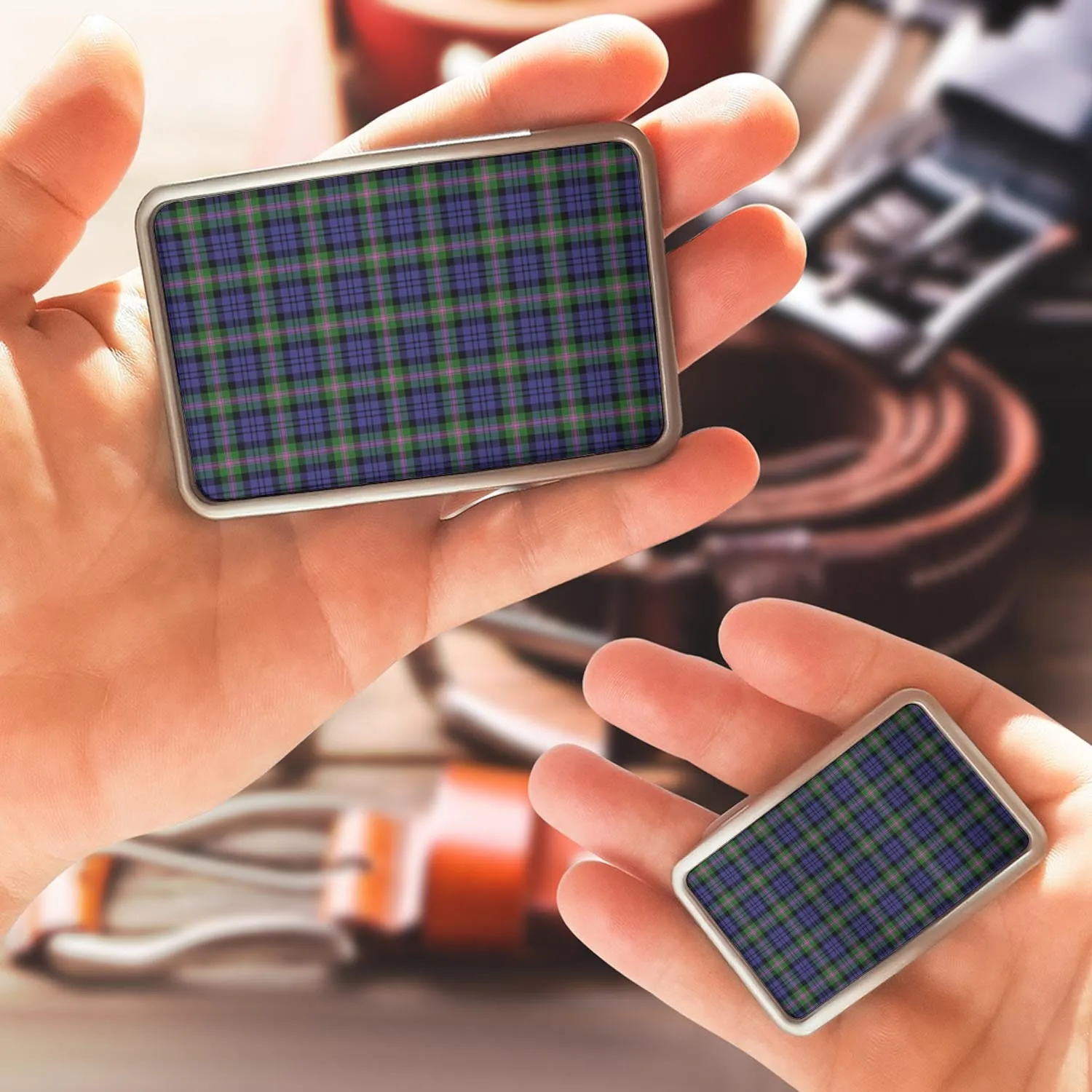Baird Modern Tartan Belt Buckles