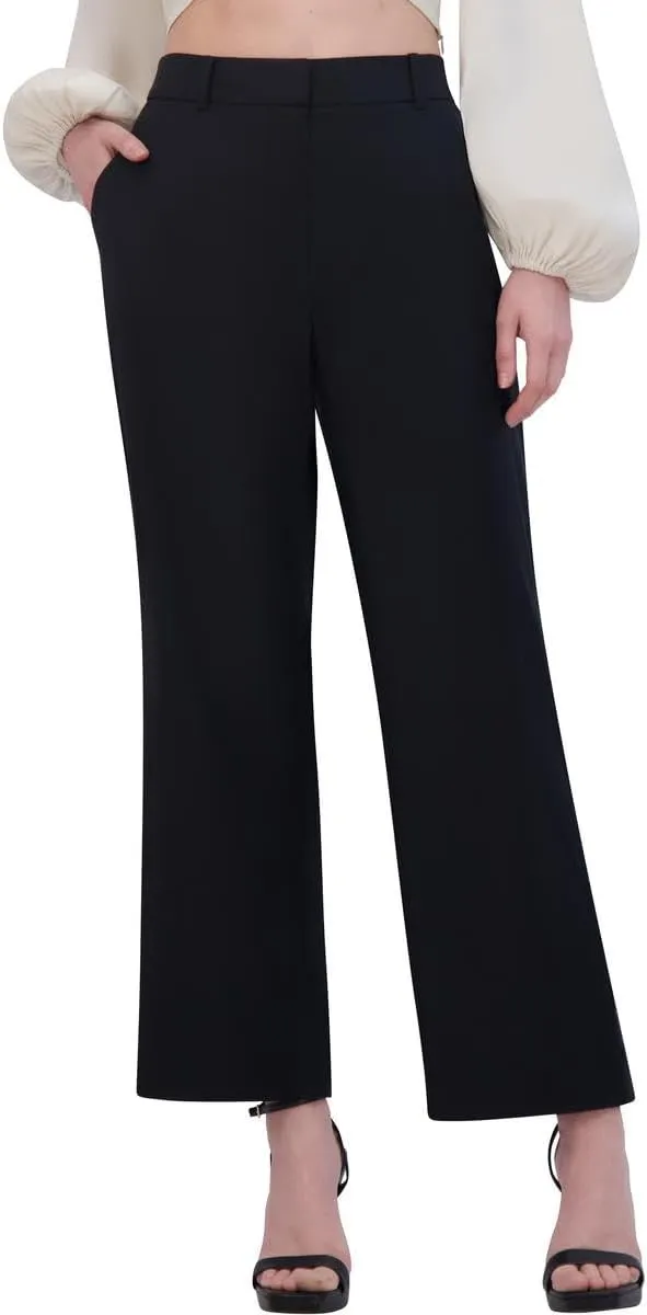 BCBGMAXAZRIA Women's Straight Leg Trouser Pants