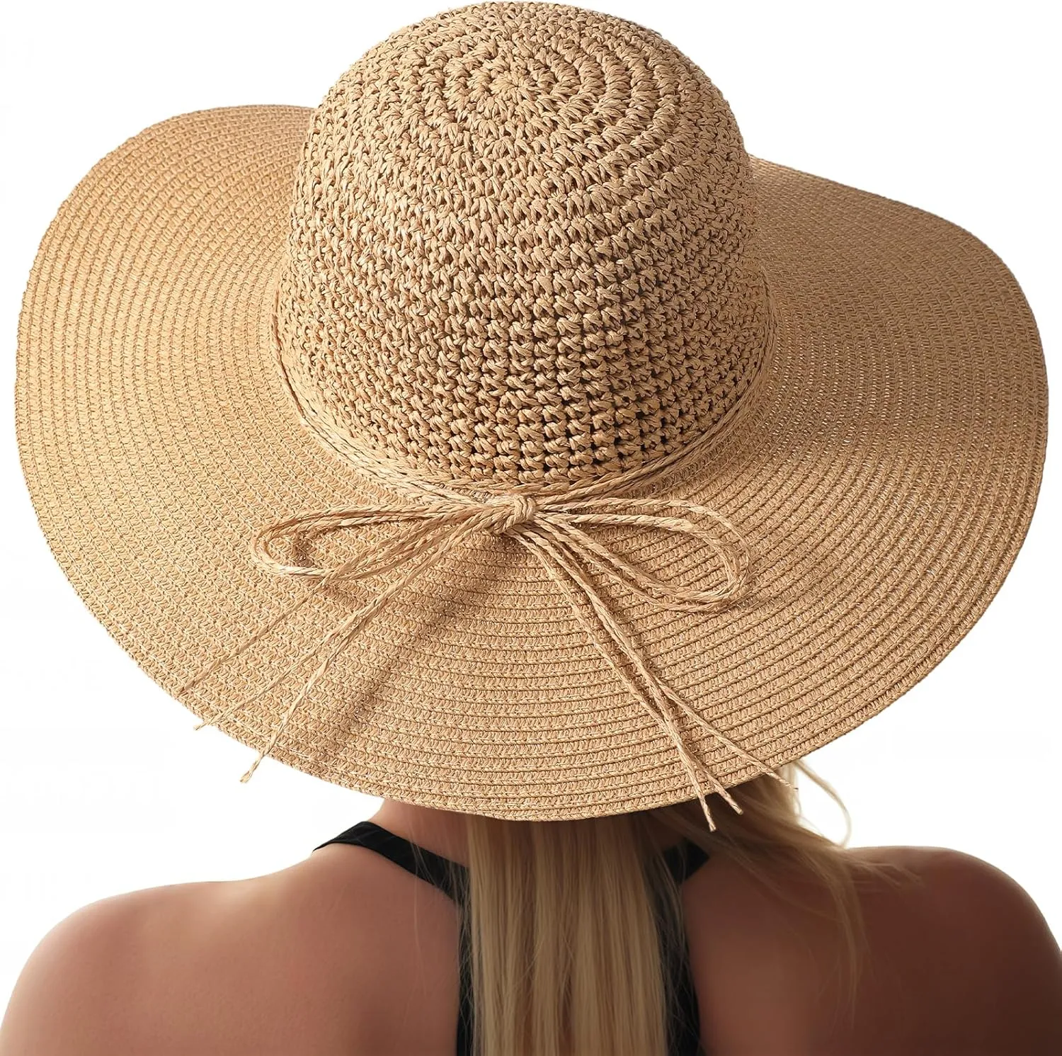 Beach Hats for Women - Straw Hat, Sun Hats for Women UPF 50  UV Protection, Beach Hat Packable Foldable