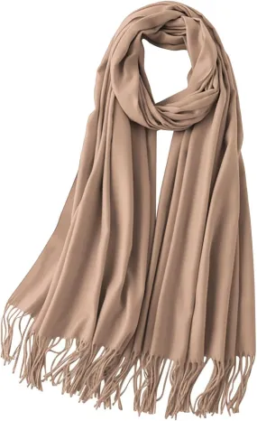 Cashmere Wool Shawl Scarf,Winter Thick Super Soft Pashminas Shawl Wrap Fall Winter Elegant Scarf