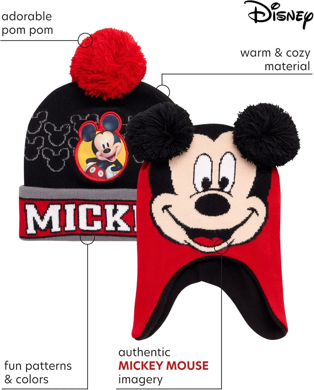 Disney Boys' Beanies