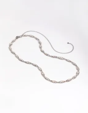 Gunmetal Infinity Diamante Belt