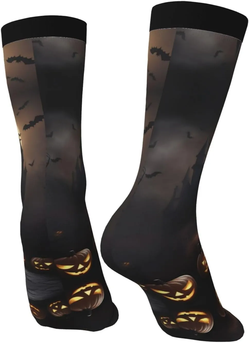 Halloween Goth 1 Print Fun Contrast Socks,Novel Crazy Cool Socks,Pattern Funky Novelty Socks,Unisex Bulk Socks
