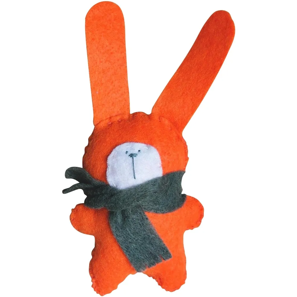 Handmade Stuffed Animals Hare Rabbit Felt Fleece Home Decor