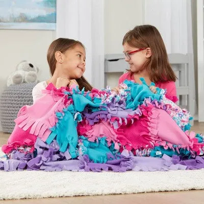 Melissa & Doug Created by Me! Flower Fleece Quilt No-Sew Craft Kit