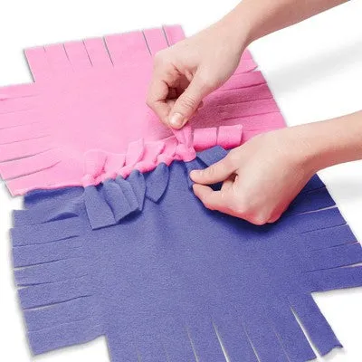 Melissa & Doug Created by Me! Flower Fleece Quilt No-Sew Craft Kit