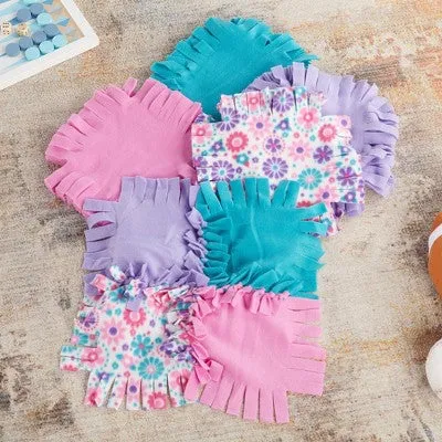 Melissa & Doug Created by Me! Flower Fleece Quilt No-Sew Craft Kit