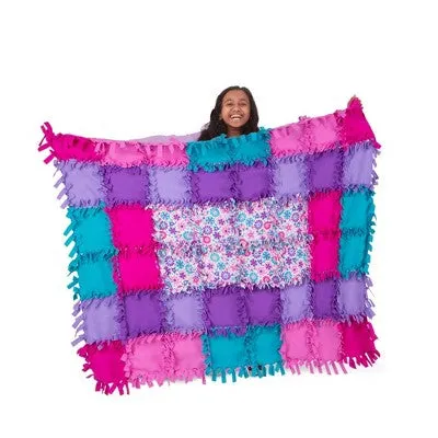 Melissa & Doug Created by Me! Flower Fleece Quilt No-Sew Craft Kit