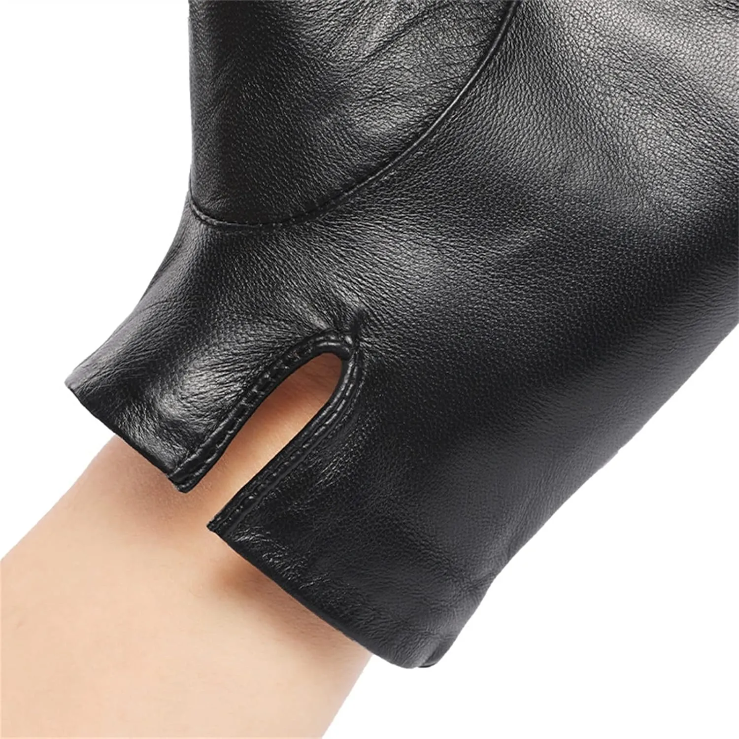Men's Winter Leather Gloves Windproof Warm Leather Gloves for Driving and Riding