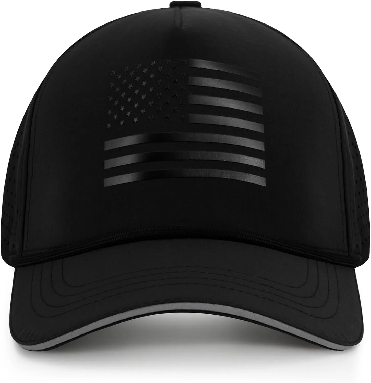 Oversize XL XXL XXXL American Flag Trucker Hat, Waterproof Quick Dry Snapback Hats, Large USA Baseball Cap for Men Big Heads