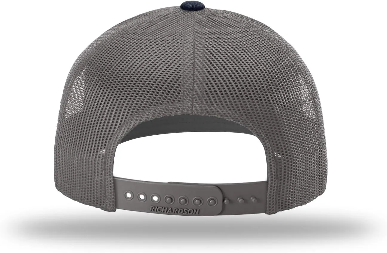 Richardson 112 Trucker Hat - Premium Blank Baseball Cap, Adjustable Snapback Hat - Structured Six Panel Richardson Blank Hats