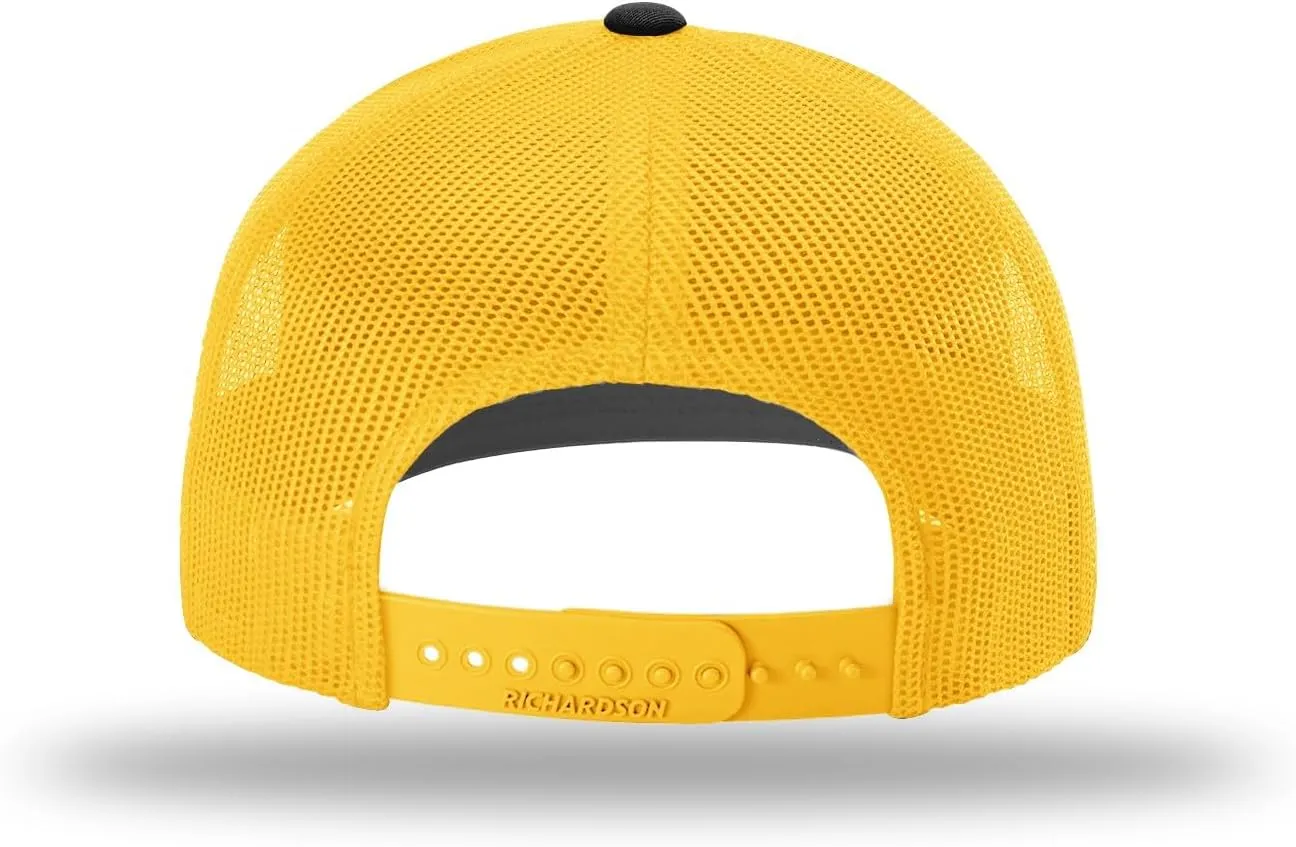 Richardson 112 Trucker Hat - Premium Blank Baseball Cap, Adjustable Snapback Hat - Structured Six Panel Richardson Blank Hats