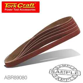 SANDING BELT 30 X 451 POWER HOLE 80 GRIT 5/PK