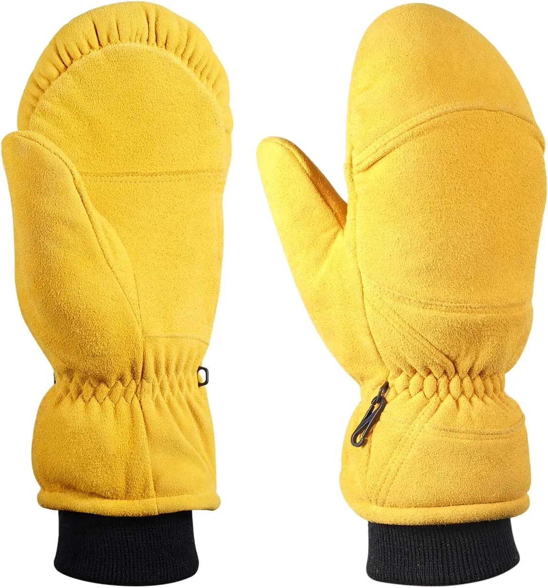 SKYDEER Durable Winter Work Gloves with Full Deerskin Suede Leather for Extreme Cold Condition (SD8676T)