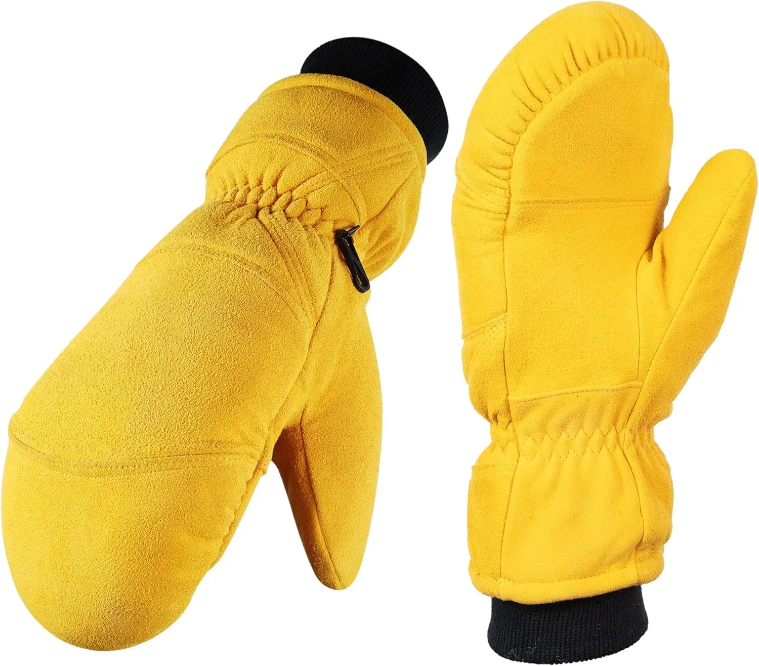 SKYDEER Durable Winter Work Gloves with Full Deerskin Suede Leather for Extreme Cold Condition (SD8676T)