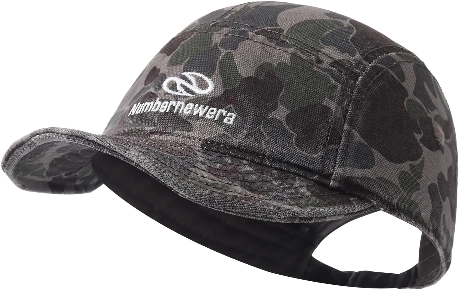Soft Short Brim Baseball Cap Fashion Camouflage 5 Panel Hats for Men Flat Brim Hats Trucker Dad Hat Hip Hop Cadet Cap