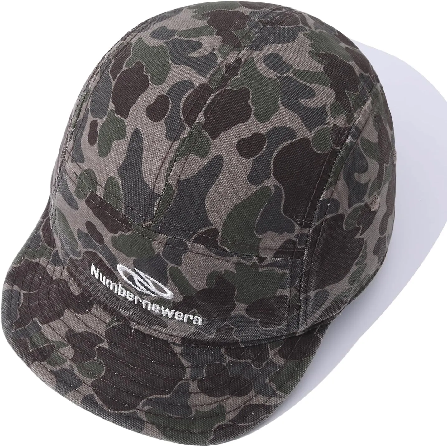 Soft Short Brim Baseball Cap Fashion Camouflage 5 Panel Hats for Men Flat Brim Hats Trucker Dad Hat Hip Hop Cadet Cap