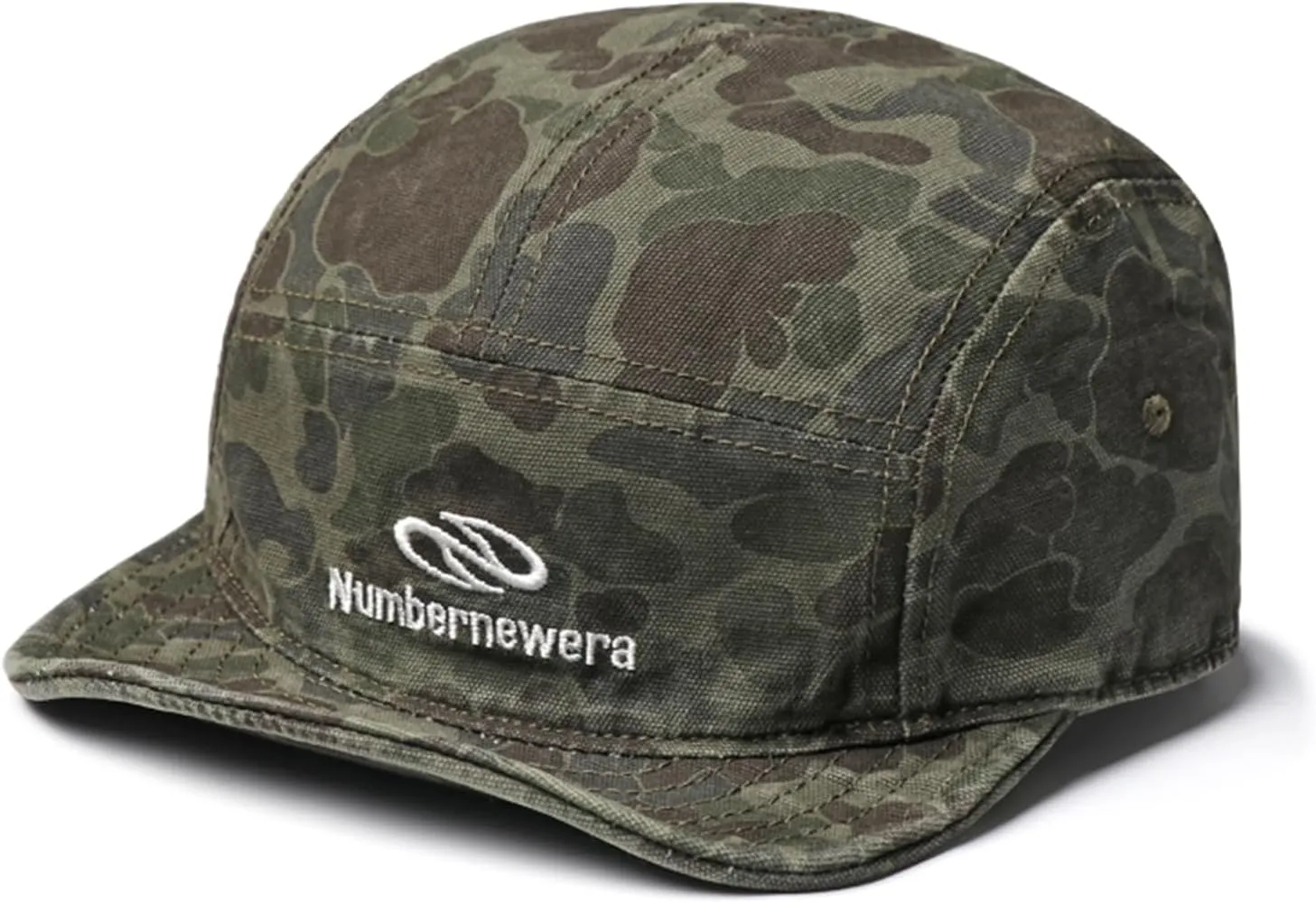 Soft Short Brim Baseball Cap Fashion Camouflage 5 Panel Hats for Men Flat Brim Hats Trucker Dad Hat Hip Hop Cadet Cap