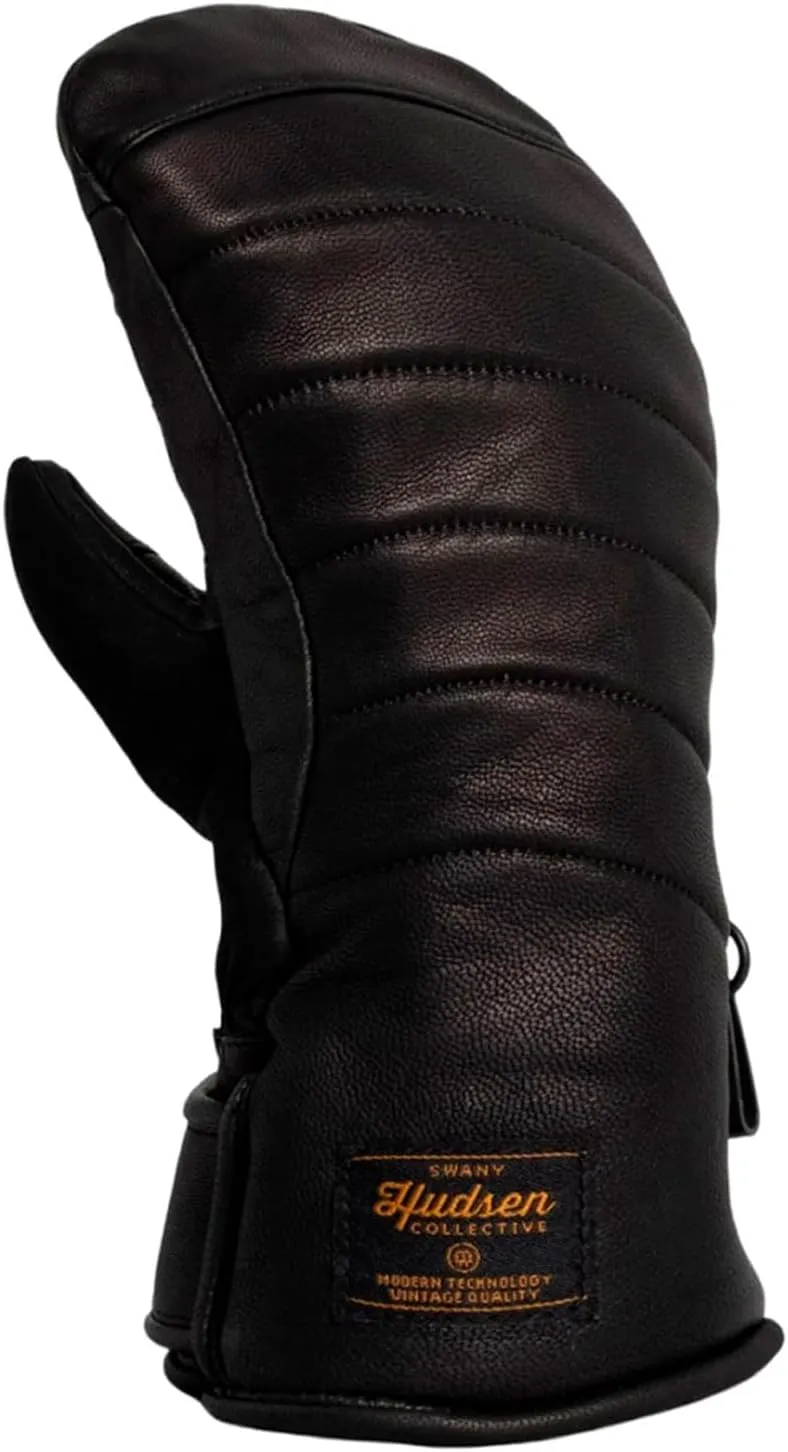 Swany Women's Libby Waterproof Breathable Moisture-Wicking Durable Leather Insulated Warm Skiing Snowboarding Winter Mittens