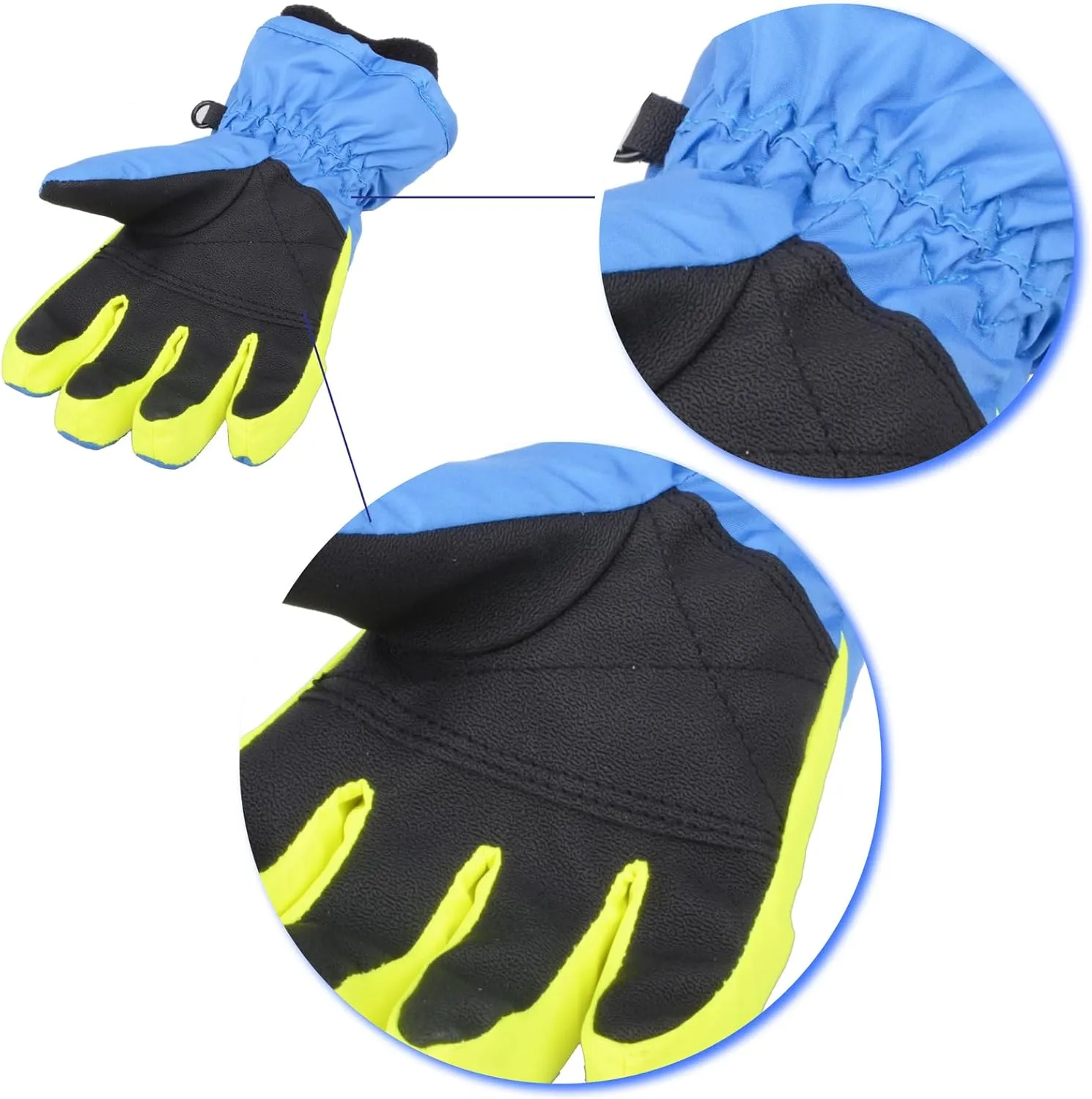 TRIWONDER Kids Ski Snow Gloves Winter Cold Weather Windproof Warm Snowboard Sport Mittens for Boys Girls