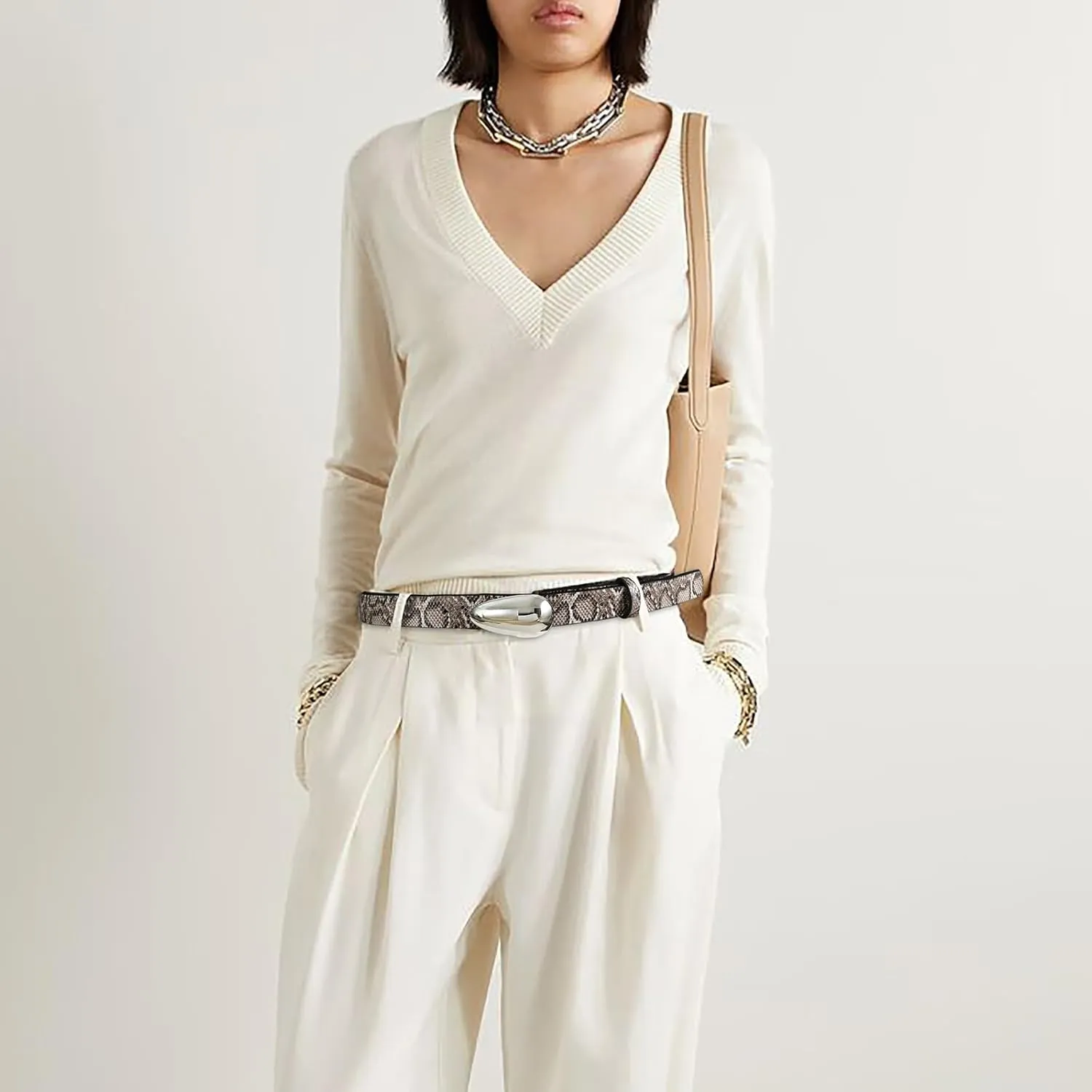 Women Leather Belt Fashion Belt for Women Gold Buckle Perfect for Jeans