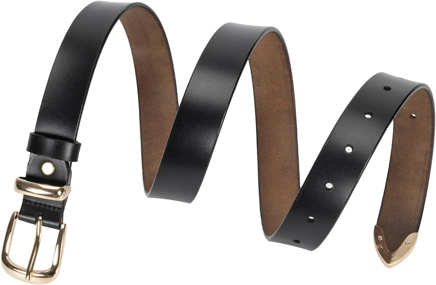 Women-Leather-Belt for Jeans Pants Adjustable-Fashion-Casual-Waist-Belts Hollow Flower Belt for Ladies Girls