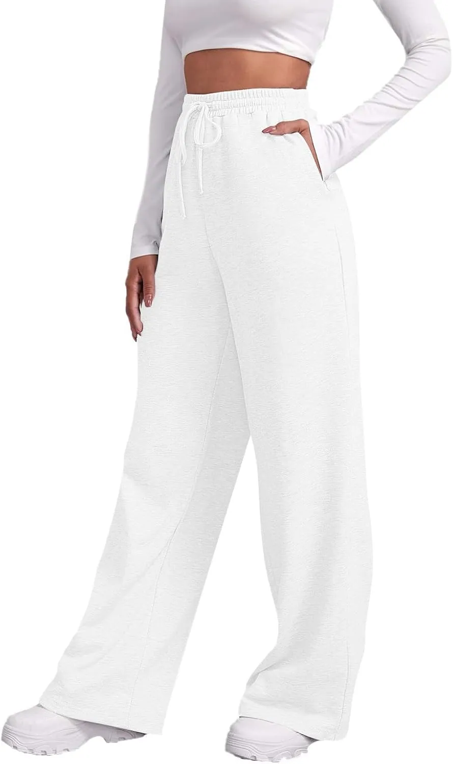 Womens Cargo Sweatpants Wide Leg Y2k Pants for Women High Waisted Casual Loose Trousers Loose Fit for Yoga Trousers