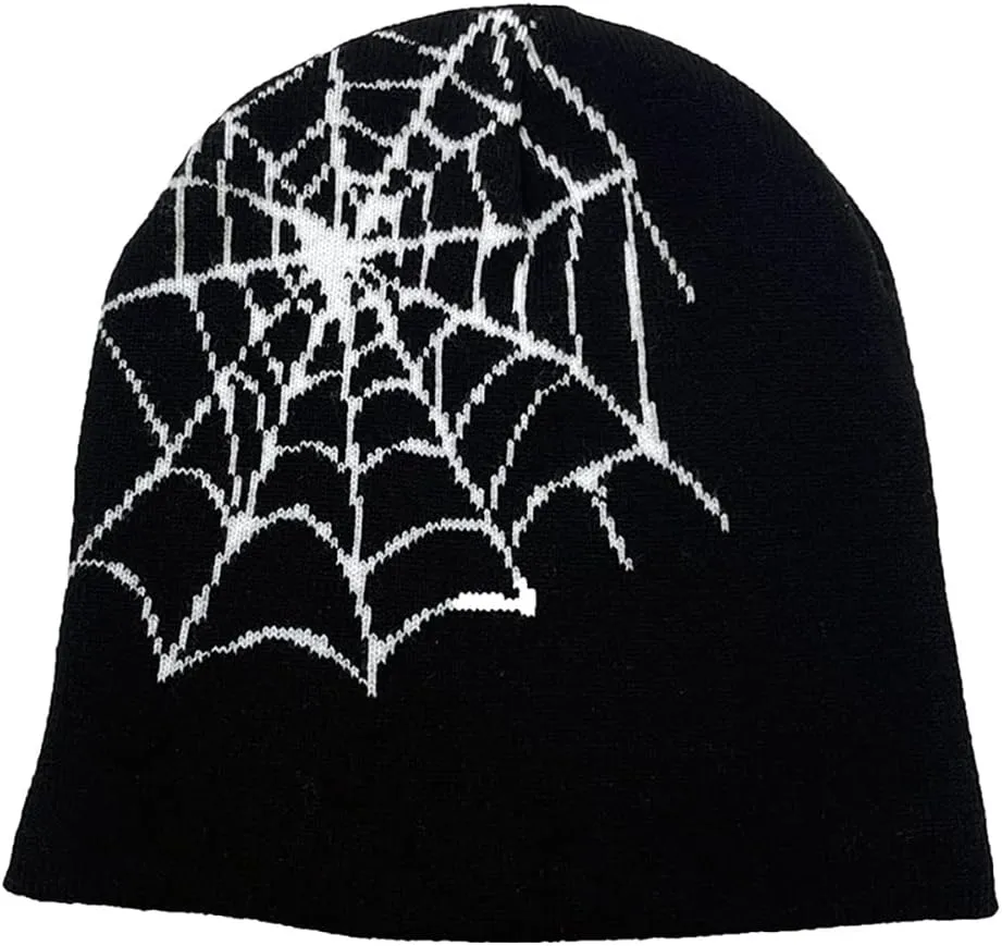 Y2K Beanies Letter Printing Knitted Hat Fashion Hip Hop Trend Beanie Winter Warm Woolen Hat for Women Man Pullover Hat